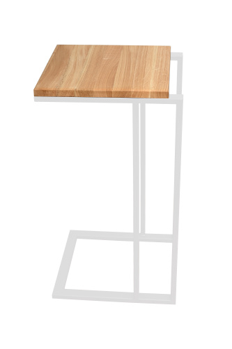 Столик кофейный приставной, белый фото 4