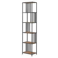 Стеллаж SOHO MINI, черный, ЛДСП Робиния