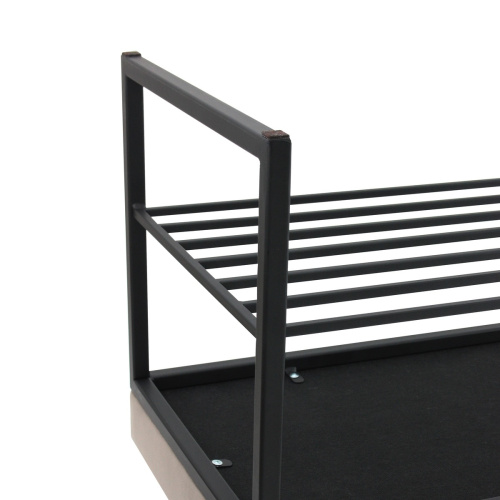 Банкетка RUBY MINI, черный, серый, 85*40*45 фото 4