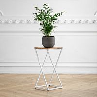 Столик для цветов Loft 60, белый