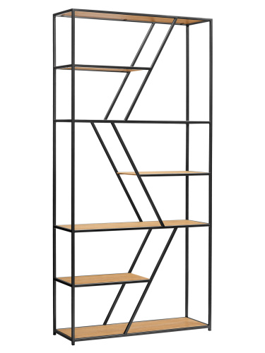 Стеллаж ARNETTA, черный, Робиния, 90*30*192 фото 10