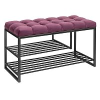 Обувница GARDA PLUS, черная, Marsala, каретная стяжка, 85*40*52