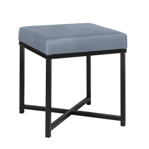 Пуф CRUZ, черный, Light Blue фото 4