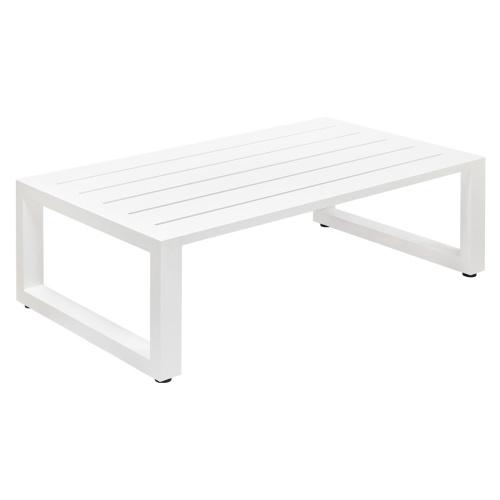 Стол уличный журнальный CAPRI, алюминий белый фото 6