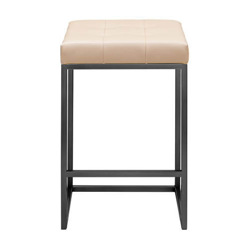 Стул полубарный SOHO, черный, экокожа Light Beige фото 7