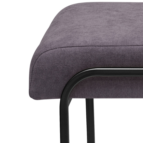 Банкетка SIENA MINI, черная, ANTRACITE, 81*42*44 фото 4