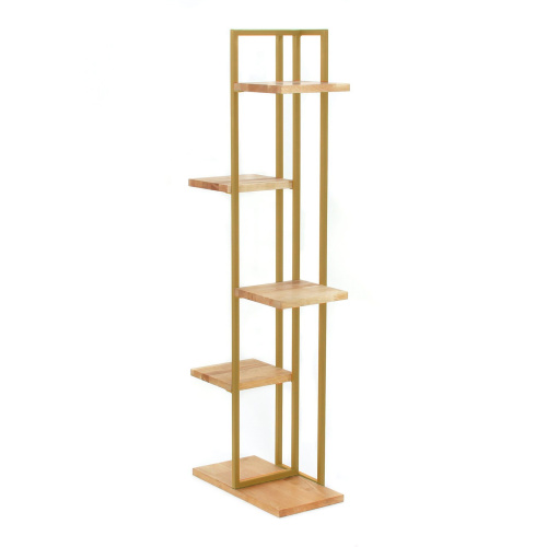 Стеллаж-подставка для цветов Loft 6, золотой фото 5