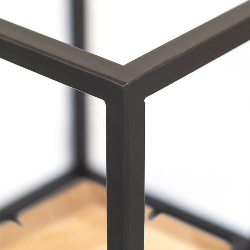 Столик подставка для цветов TORI, под 4 кашпо, черный, столешницы дуб фото 12