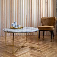 Столик журнальный LUNA, золотой