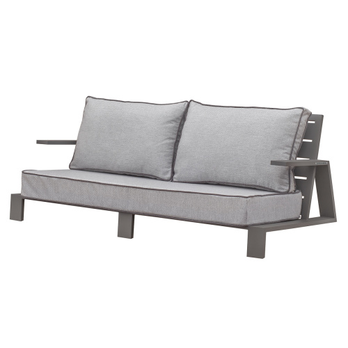 Диван уличный KORFU, алюминий LAVA, подушки JASPER GREY фото 6