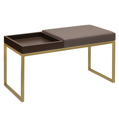 Банкетка ALBA BOX, золотая, экокожа UMBRA, BrownBox, 85*40*45 фото 2