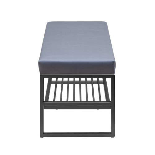 Банкетка RIMINI MINI, черный, Light Blue, 85*40*45 фото 3