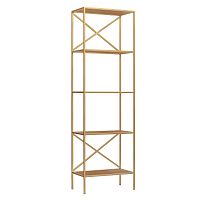 Стеллаж KARIN, золотой, ЛДСП Робиния
