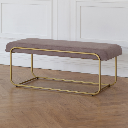 Банкетка SIENA, золотая, CLAY, 108*42*44 фото 2