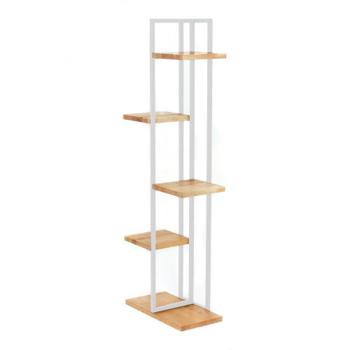 Стеллаж-подставка для цветов Loft 6, белый фото 3