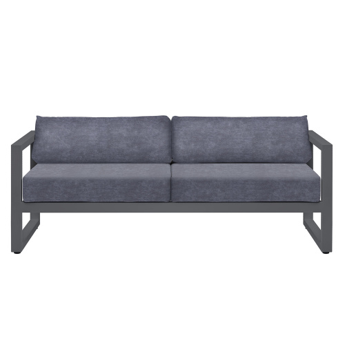 Набор садовой мебели CAPRI / 3 предмета: диван, столик, пуф / серый (S3C) фото 17