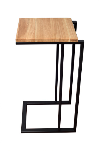 Столик кофейный приставной, черный фото 3