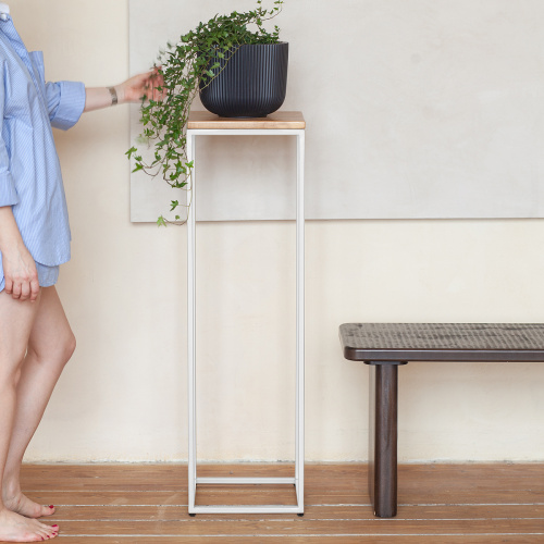 Столик для цветов TORI 100, белый фото 4