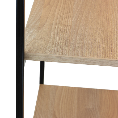 Стеллаж ALTO, черный, ЛДСП Робиния, 55*30*145 фото 9