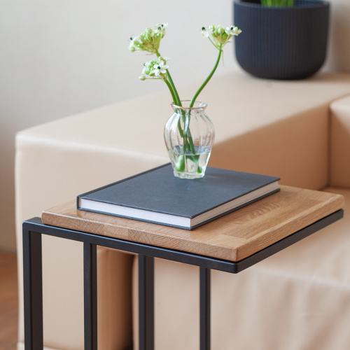 Столик кофейный приставной, черный 330 фото 2