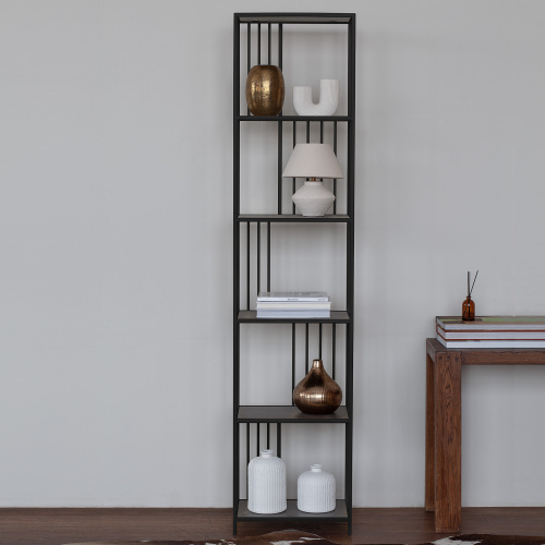 Стеллаж SOHO MINI, черный, ЛДСП Бетон темный фото 5