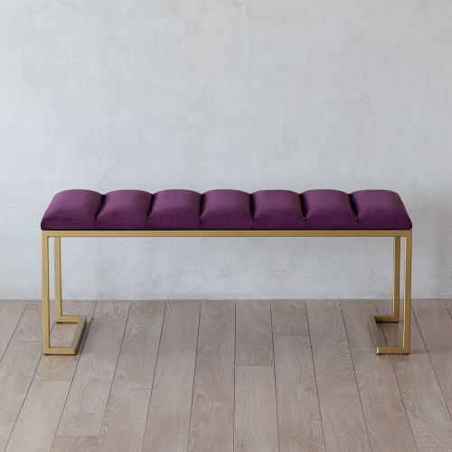 Банкетка OMEGA, золотая, Marsala, Bulon, 110*40*43,5 фото 4