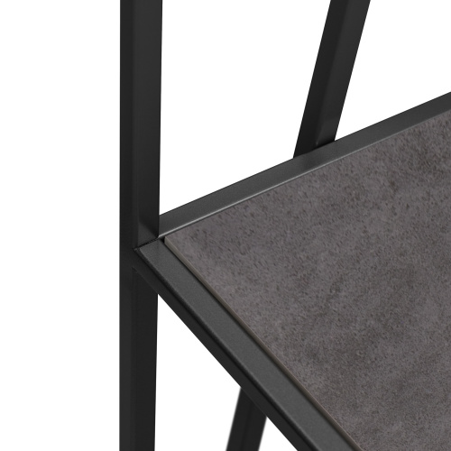 Стеллаж OSLO, черный, керамика Antracite, 100*33*171 фото 12
