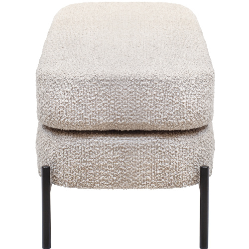 Банкетка MODENA, черная, BUKLE Grey, 110*40*43 фото 6