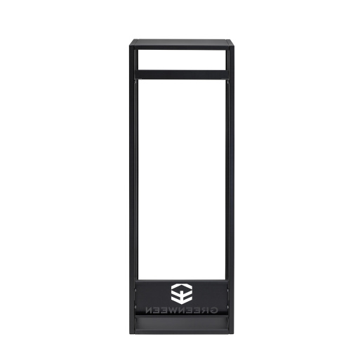 Дровница CAPRI MINI с полкой, черная, столешница металл, 40*30*118 фото 10