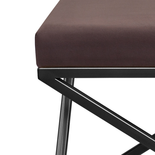 Банкетка ZUMA, черная, Kashtan, 110*40*45 фото 4