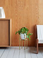 Подставка для цветов Oxalis 40, золотая