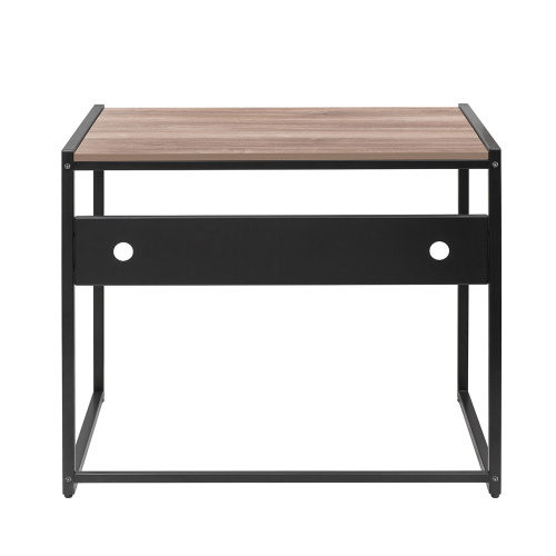 Стол письменный Rimini, черный, ЛДСП Орех Табак, 90*65*75 фото 13