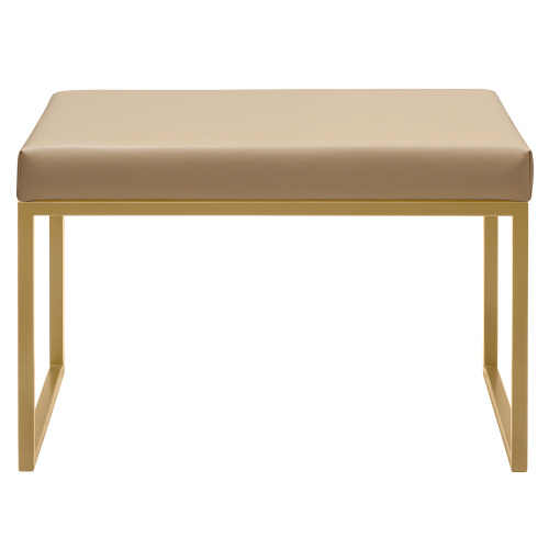 Банкетка ALBA SMART, золотая, экокожа Light Beige фото 4