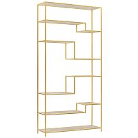 Стеллаж JAQLENE, золотой, керамика Слоновая кость