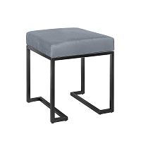 Пуф OMEGA, черный, Light Blue