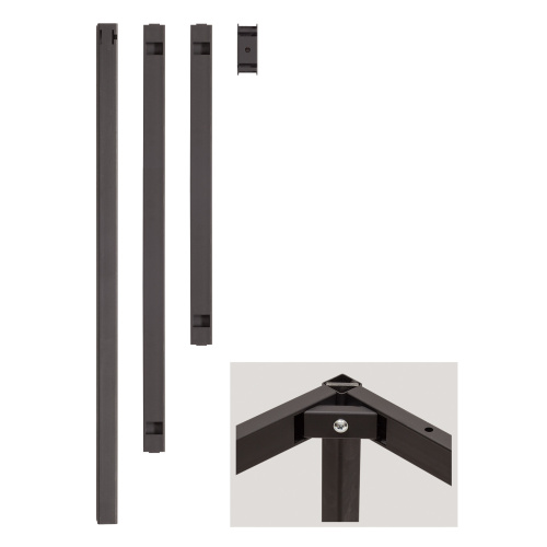 Стол обеденный SMART 1200, черный, ЛДСП Дуб Канзас, 120*65*75 фото 4