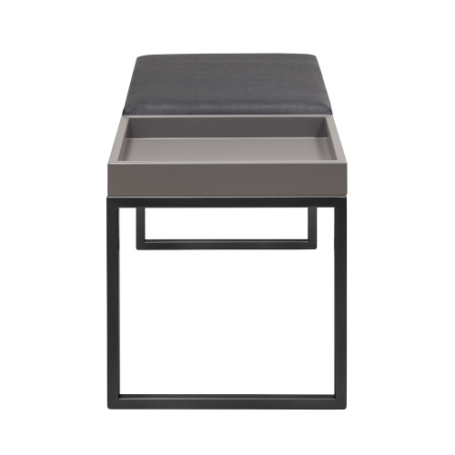 Банкетка ALBA BOX, черная, Mouse Grey, GreyBox, 85*40*45 фото 3