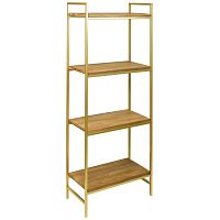 Стеллаж ALTO, золотой, дуб