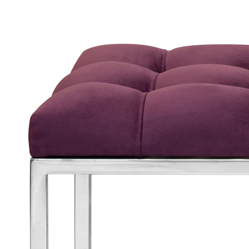 Банкетка ALBA, н/ж сталь, Marsala, каретная стяжка, 110*40*45 фото 7