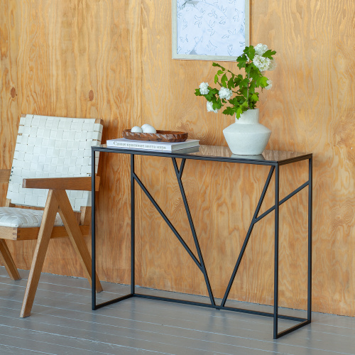 Консоль EVA, черная, тонированное стекло