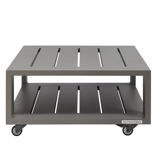 Стол уличный журнальный KORFU, алюминий LAVA фото 15