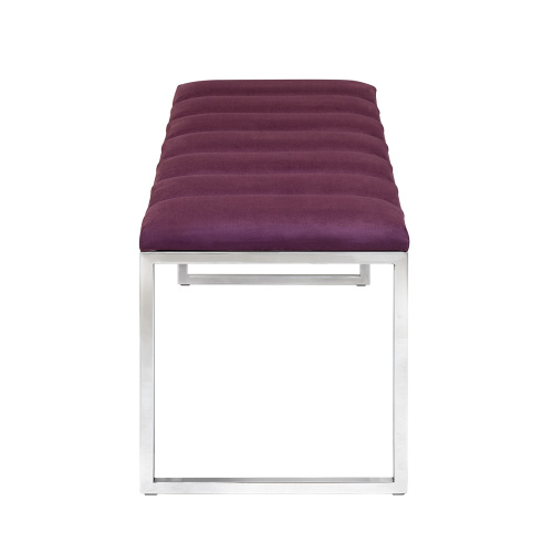 Банкетка ALBA, н/ж сталь, Marsala, Bulon, 110*40*43,5 фото 6