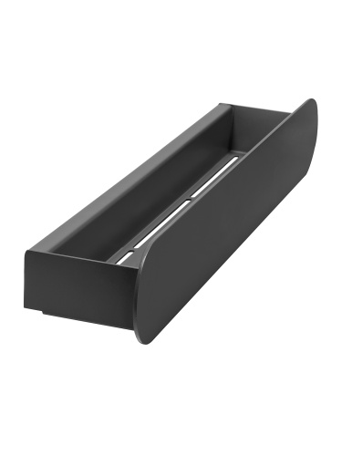 Полка настенная OMEGA, 50 см, черная фото 4