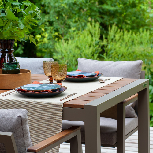 Набор садовой мебели обеденный SANTORINI: стол и 4 стула, цвет PECAN фото 3