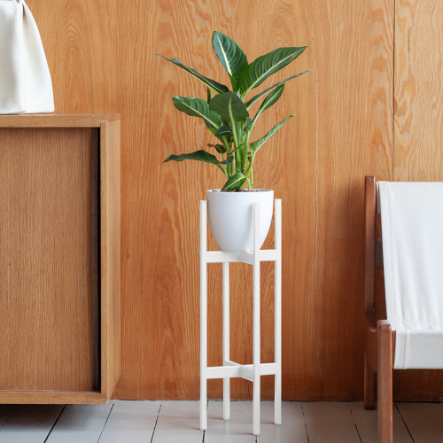 Подставка для цветов OXALIS 60, белая, 23*23*61