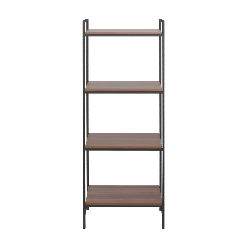 Стеллаж ALTO, черный, ЛДСП Орех, 55*30*145 фото 2