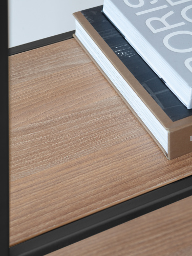 Стеллаж ARNETTA, черный, Робиния, 90*30*192 фото 8