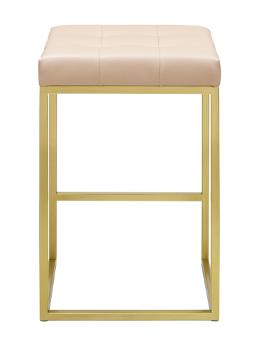 Стул полубарный SOHO, золотой, экокожа Light Beige фото 7