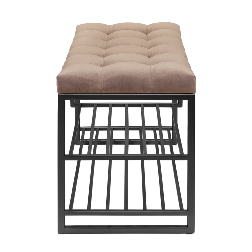 Обувница GARDA PLUS, черная, Mocco, каретная стяжка, 85*40*52 фото 5