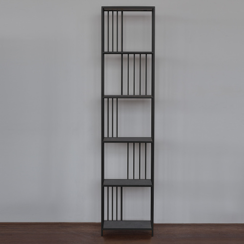 Стеллаж SOHO MINI, черный, ЛДСП Бетон темный фото 6